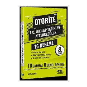 Otorite 8. Sınıf LGS İnkılap Tarihi Deneme 16'lı Tandem Yayınları