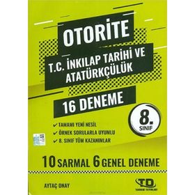 Otorite 8. Sınıf LGS İnkılap Tarihi Deneme 16'lı Tandem Yayınları