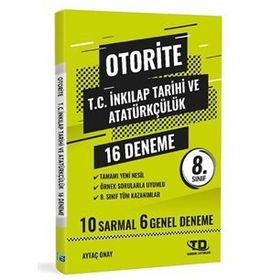 Otorite 8. Sınıf LGS İnkılap Tarihi Deneme 16'lı Tandem Yayınları