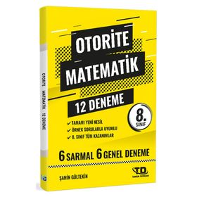 Otorite 8. Sınıf LGS Matematik Deneme 12'li Tandem Yayınları