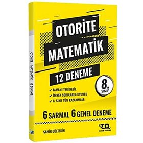 Otorite 8. Sınıf LGS Matematik Deneme 12'li Tandem Yayınları