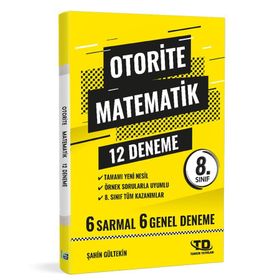 Otorite 8. Sınıf LGS Matematik Deneme 12'li Tandem Yayınları