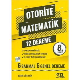Otorite 8. Sınıf LGS Matematik Deneme 12'li Tandem Yayınları
