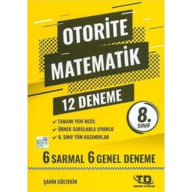Otorite 8. Sınıf LGS Matematik Deneme 12'li Tandem Yayınları