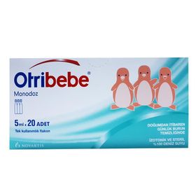 Otribebe 5 ml x 20 Adet Monodoz Bebek Burun Temizleme Suyu