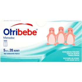 Otribebe 5 ml x 20 Adet Monodoz Bebek Burun Temizleme Suyu