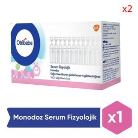 Otribebe Monodoz Serum Fizyolik 5 ml x 20 Flakon 2 Adet Takviye Edici Gıda