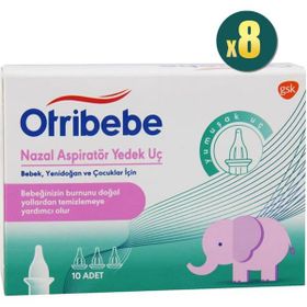 Otribebe Nazal 10'lu 8 Adet Aspiratör Yedek Ucu
