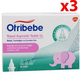 Otribebe Nazal 3x10 Adet Aspiratör Yedek Ucu