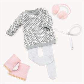 Our Generation Sweater Dress Grey Bebek Giysi Takım