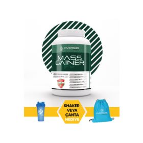 Oversize Sports Mass Gainer Pro Çilek 3000 gr 30 Servis Sporcu Takviyesi