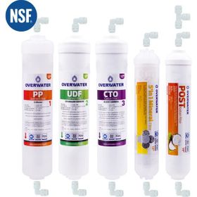 OverWater FIN50M Kapalı Kasa Aşamalı Membransız Su Arıtma Cihazı 5'li Inline Filtre Seti