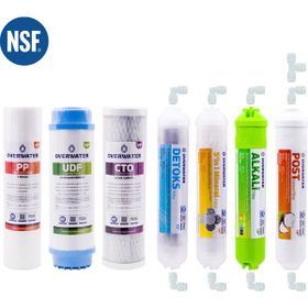 OverWater FKN70MAD Açık Kasa Seti Aşamalı Membransız Su Arıtma Cihazı 7'li Filtre Seti