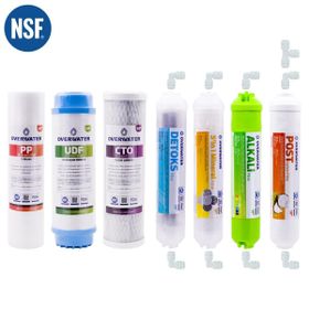 OverWater FKN70MAD Açık Kasa Seti Aşamalı Membransız Su Arıtma Cihazı 7'li Filtre Seti
