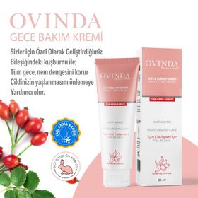 Ovinda A ve E Vitamin Anti-Aging 50 ml Gece Kremi