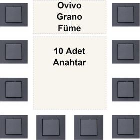 Ovivo Grano 10 Adet Füme Anahtar