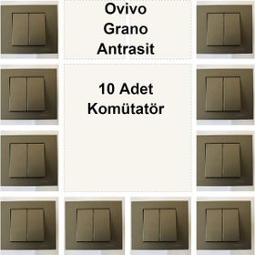 Ovivo Grano Antrasit 10 Adet Komütatör