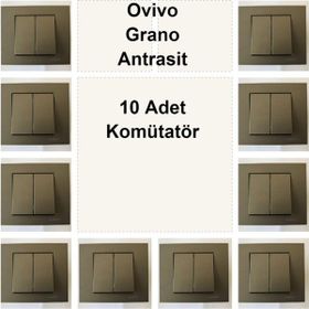 Ovivo Grano Antrasit 10 Adet Komütatör