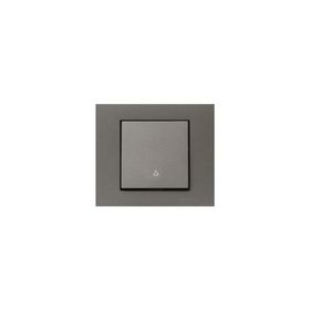 Ovivo Grano Antrasit Light Anahtarı + Çerçeve