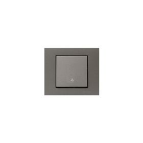Ovivo Grano Antrasit Light Anahtarı + Çerçeve