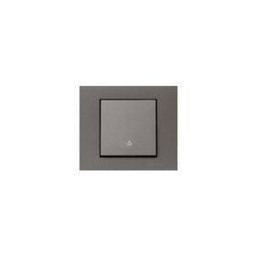 Ovivo Grano Antrasit Light Anahtarı + Çerçeve