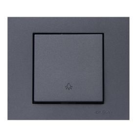 Ovivo Grano Füme Çerçeveli Light Anahtarı