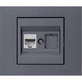 Ovivo Grano Füme Nümeris Telefon Prizi + Çerçeve