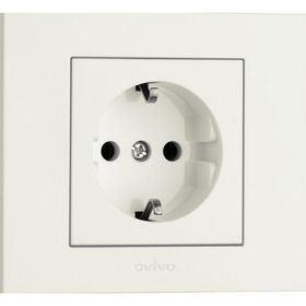 Ovivo Grano Natural Beyaz Renk Çerçeve Dahil 15 Adet Topraklı Priz