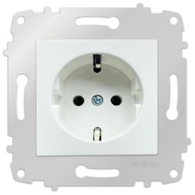 Ovivo Grano Natural Beyaz Renk Çerçeve Hariç 12 Adet Topraklı Priz
