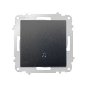 Ovivo Grano Siyah Light Çerçevesiz 20 Adet Zil Anahtarı