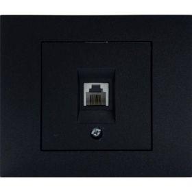 Ovivo Grano Siyah Renk Çerçeve Dahil 1 Adet Numeris Telefon Prizi