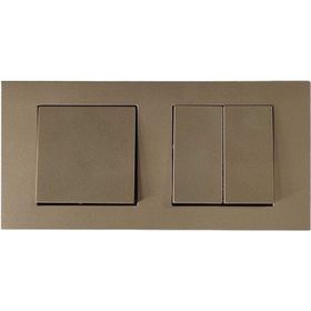 Ovivo Grano Titanyum İkili Set Anahtar + Komütatör