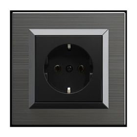 Ovivo Quantum 12 Adet Manyetik Gri Topraklı Priz
