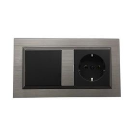 Ovivo Quantum Bakır Renk Anahtar + Topraklı Priz İkili Set