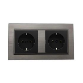 Ovivo Quantum Bakır Renk Topraklı + Topraklı Priz İkili Set