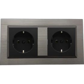Ovivo Quantum Bakır Renk Topraklı + Topraklı Priz İkili Set