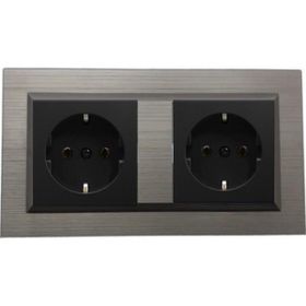 Ovivo Quantum Bakır Renk Topraklı + Topraklı Priz İkili Set