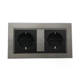 Ovivo Quantum Bakır Renk Topraklı + Topraklı Priz İkili Set