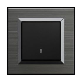 Ovivo Quantum Manyetik Gri 4 Adet Çerçeve Topraklı Priz