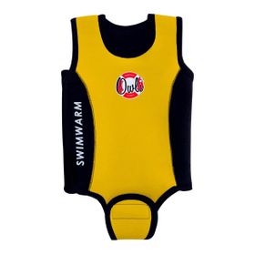 Owli Sarı Siyah Swimwarm Üşütmeyen Bebek Mayosu
