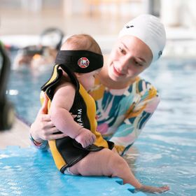 Owli Sarı Siyah Swimwarm Üşütmeyen Bebek Mayosu