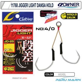 Owner 11768 Cultiva Jigger Light Dansa Hold 4/0 2 Adet Jig İğnesi