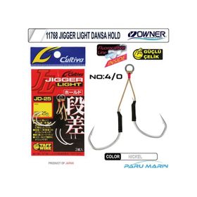 Owner 11768 Cultiva Jigger Light Dansa Hold 4/0 2 Adet Jig İğnesi