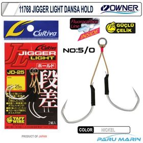 Owner 11768 Cultiva Jigger Light Dansa Hold 5/0 2 Adet Jig İğnesi