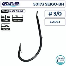 Owner 50173 3/0 Seigo BH 6 Adet Tırnaklı Siyah Çapraz İğne