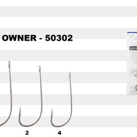 Owner 50302 No:4 Beyaz Delikli Olta İğnesi
