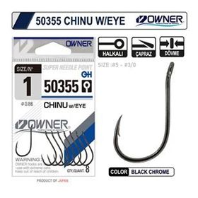 Owner 50355 Chinu W/Eye Gun Black İğne