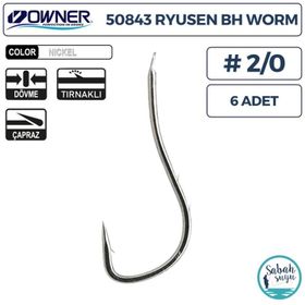Owner 50843 6 Beyaz Tırnaklı Olta İğnesi