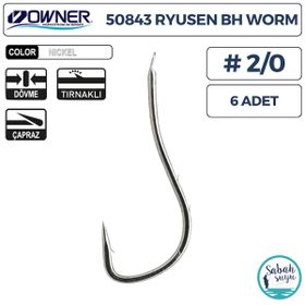 Owner 50843 6 Beyaz Tırnaklı Olta İğnesi