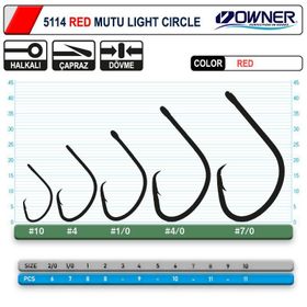 Owner 5114 No:2 8'li Paket Olta İğnesi